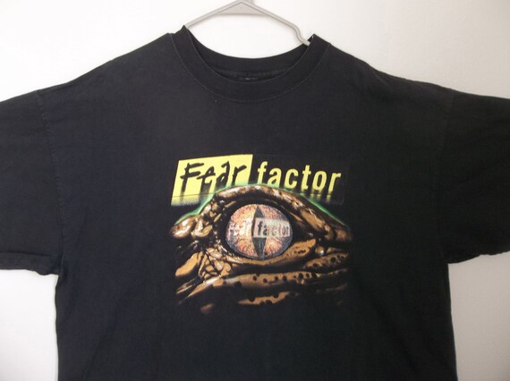 Vintage T-shirt Fear Factor 2000s 3X Reptile Eye Faded Vintage T-shirt Fear Factor 2000s 3X Reptile Eye Faded