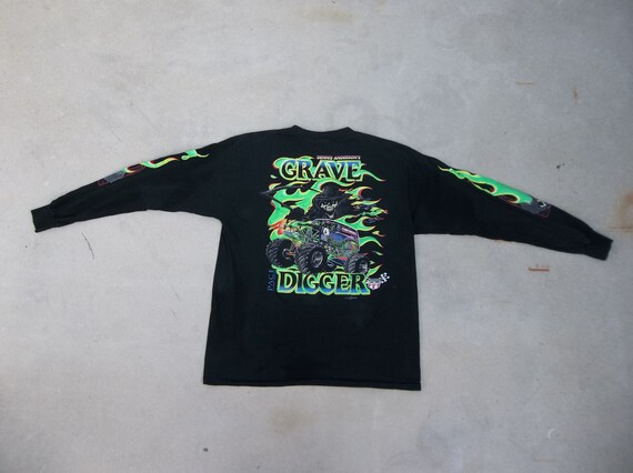 shirt Grave Digger Long Sleeve 1990s 
