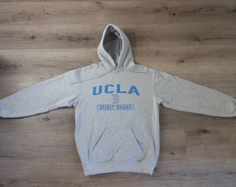 Vintage Sweatshirt Hoody UCLA University of California Los Angeles Y2K Spirit Squad Large 2000s 90s Distressed Preppy Grunge Unique Street