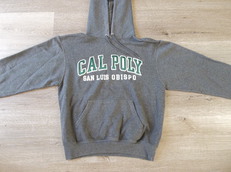 Vintage Sweatshirt Cal Poly San Luis Obispo University 2000s 1990s Hoodie Retro Distressed Preppy Grunge Small Skate Hike Streetwear Casual image 4