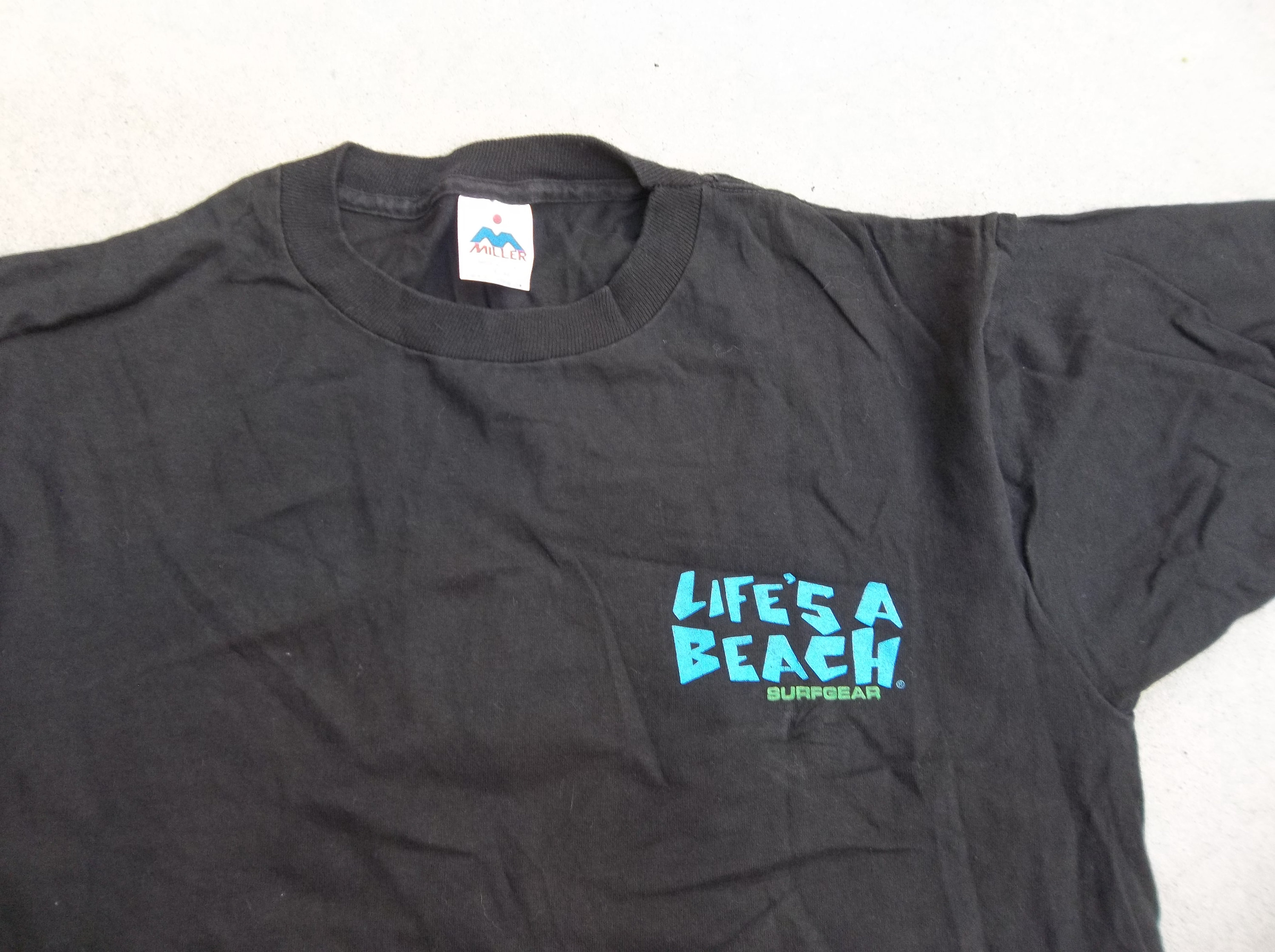 Vintage T-shirt Life's a Beach 1980s Large Bad to the Bone Vintage T-shirt Life's a Beach 1980s Large Bad to the Bone