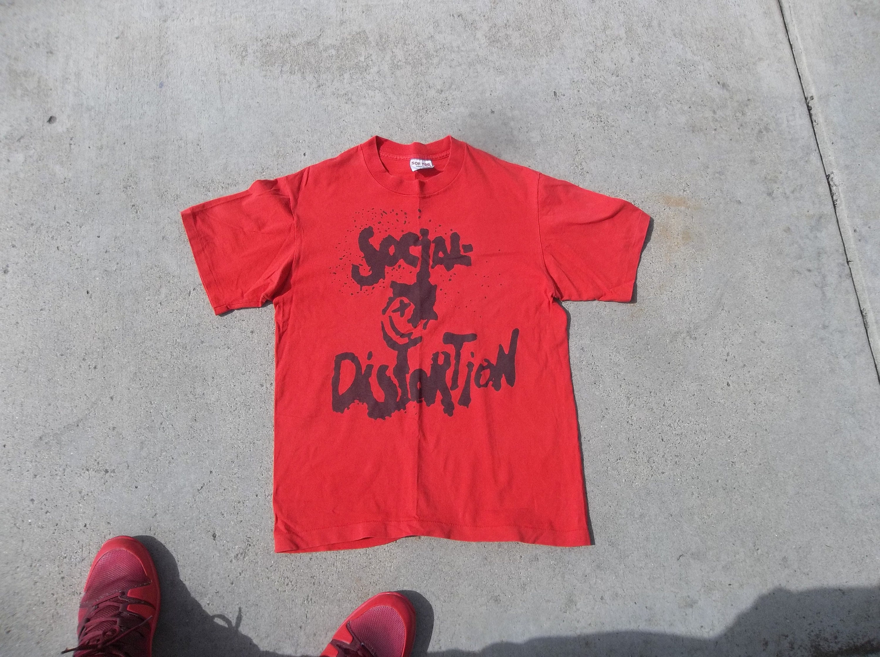 Vintage T-shirt Social Distortion 1980s 90s Tee Jays Medium Vintage T-shirt Social Distortion 1980s 90s Tee Jays Medium