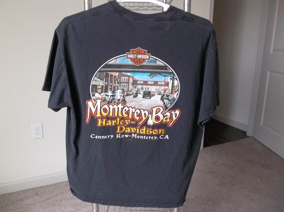 Retro T-Shirt Harley Davidson Monterey Bay Canner… - image 3