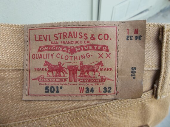 Vintage Levis Jeans 1990s 2000s Y2K 34 x 32 Boyfr… - image 6