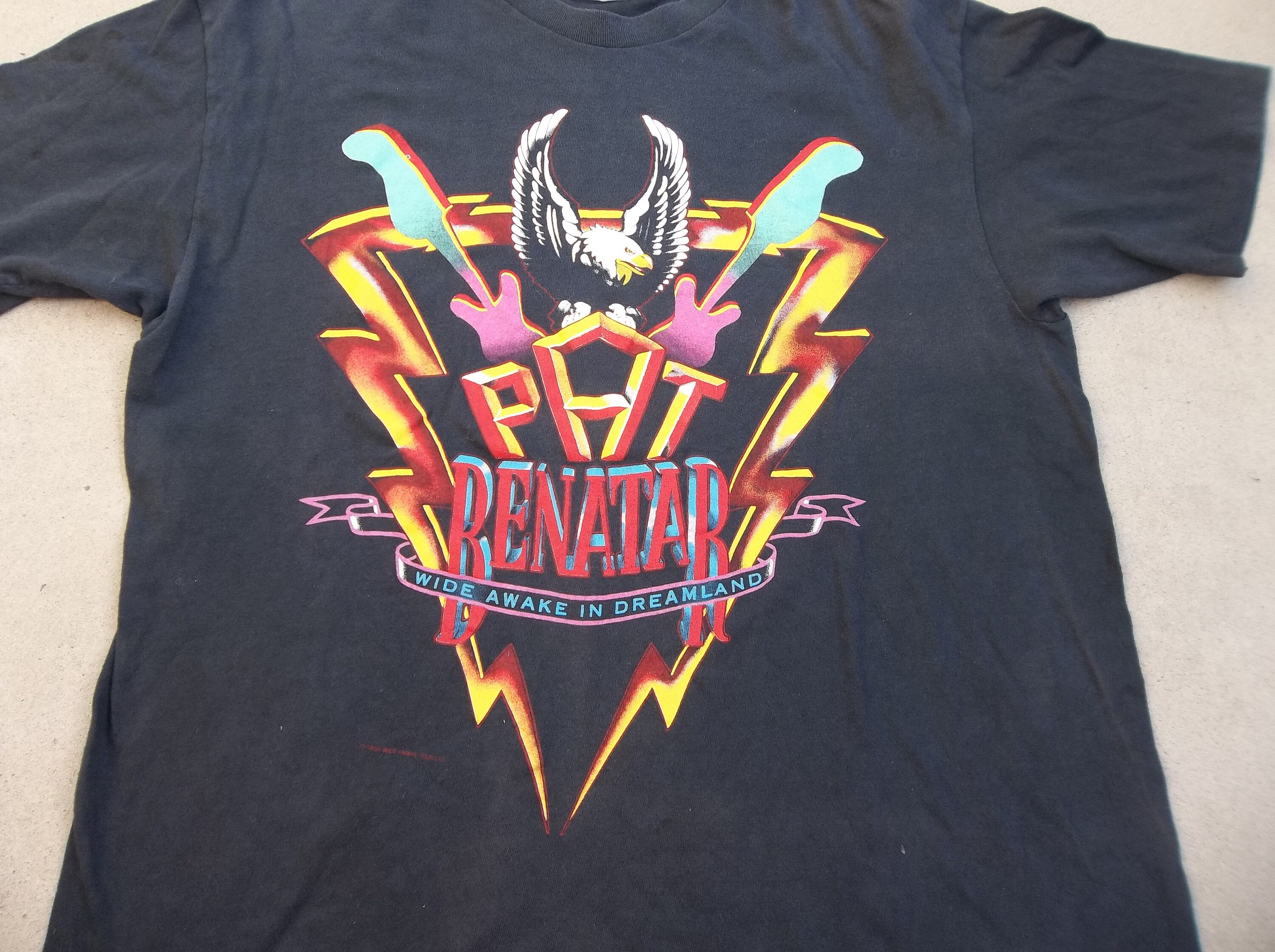 PAT BENATAR ROCKS. イベントTシャツ 1986年 PAT BENATAR ROCKS. イベントTシャツ 1986年 - メルカリ