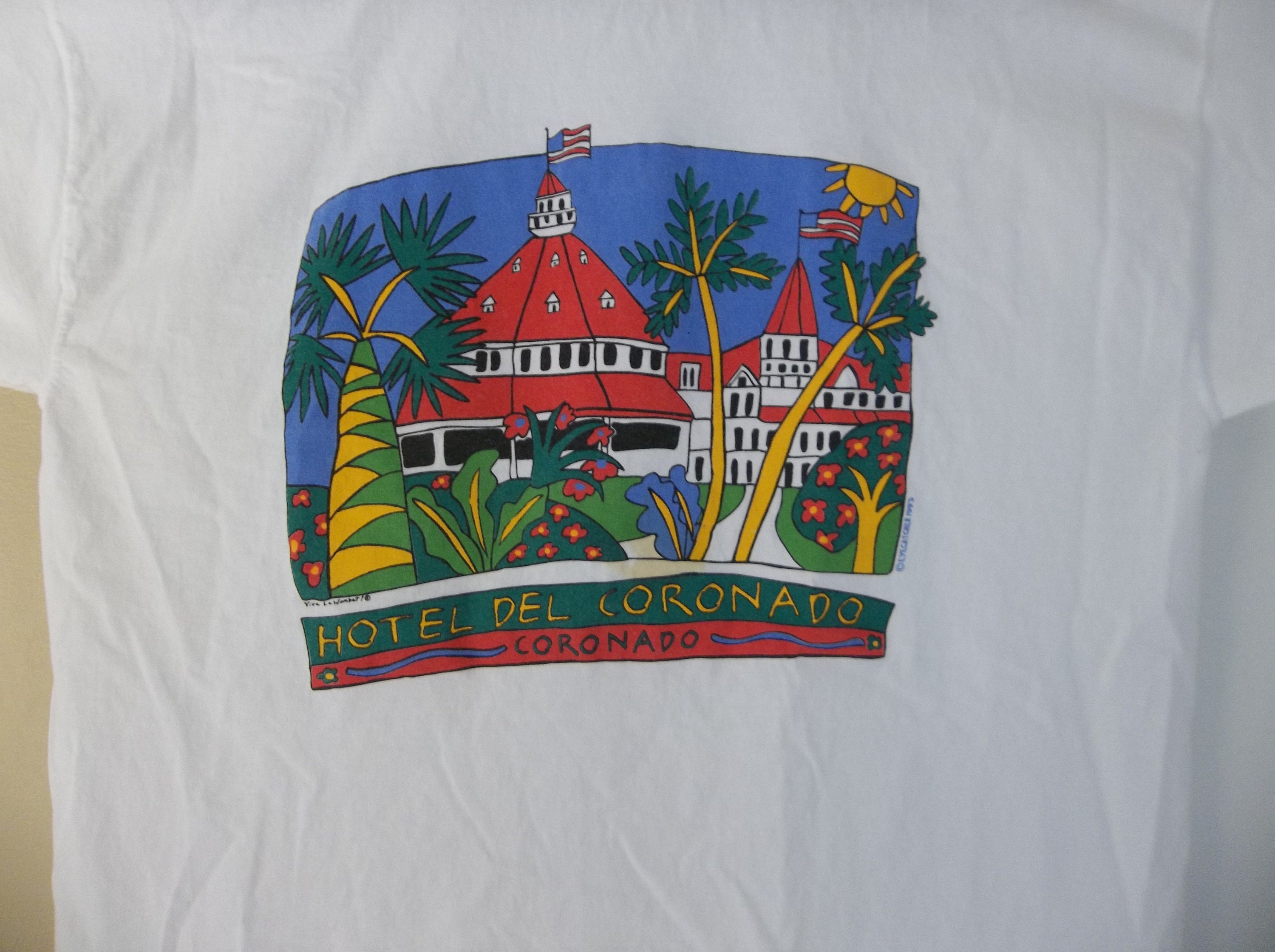 Vintage T-shirt Hotel Del Coronado California 1990s XL Unique