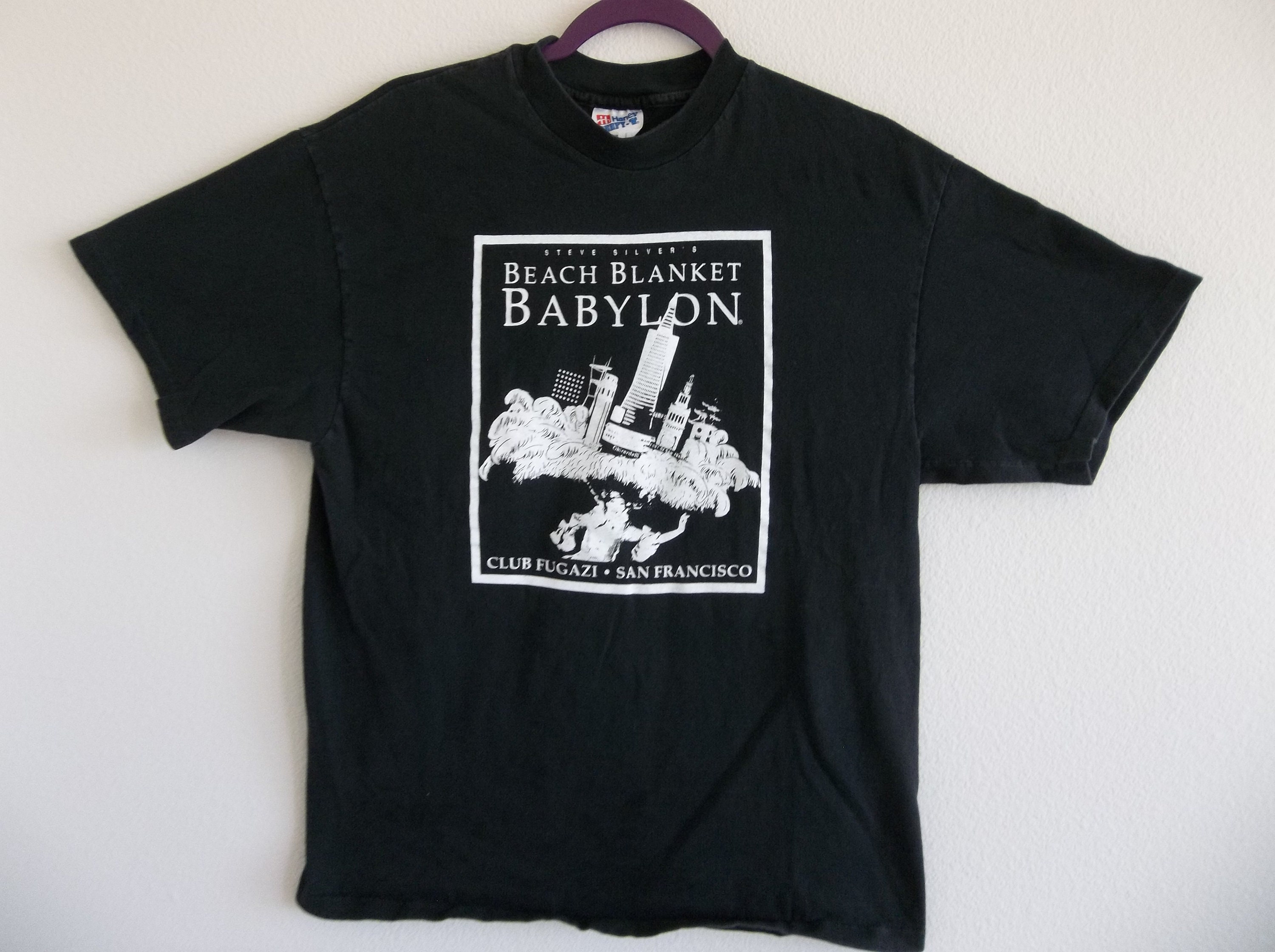 FUGAZI TシャツM2000年頃 Dischord emo ハードコア DC FUGAZI フガジ merchcons製 DCハードコア雄 袖プリントロンT