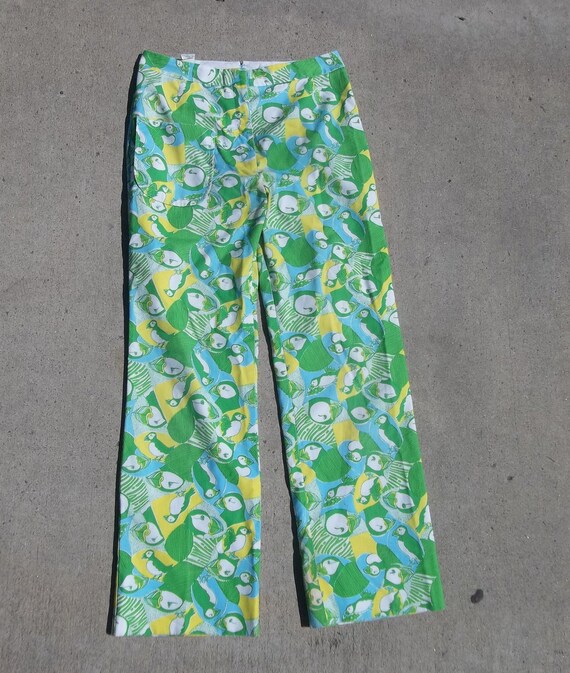 Vintage Pants Lilly Pulitzer Birds sz 12 1960s 197