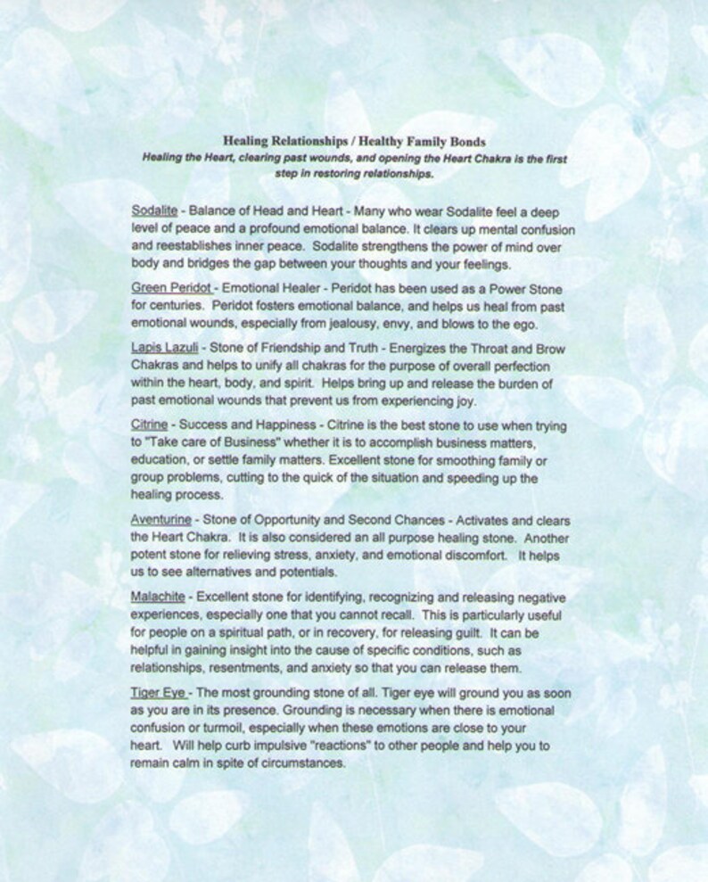 Familia curativa, Curación de pérdidas, Limpiar heridas pasadas, Perdón lleno de oro de 14 quilates, Abre el chakra del corazón, Relación de pareja Curación con cristales imagen 6