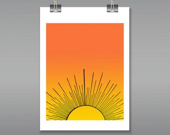 Sun Rising, Wall Decor (Digital Print - Multiple Dimensions)