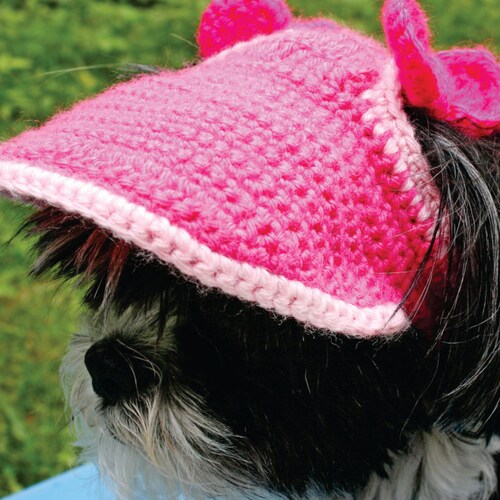 PATTERN for a Crocheted Small Dogs Visor/hat PDF File. Etsy