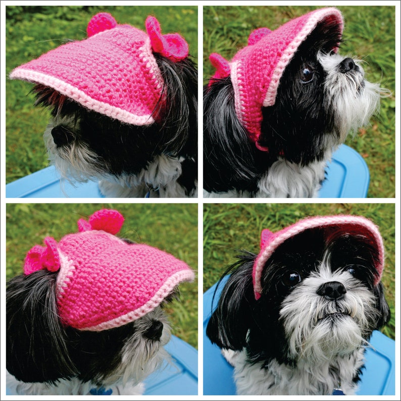 PATTERN for a Crocheted Small Dogs Visor/Hat PDF File. Etsy