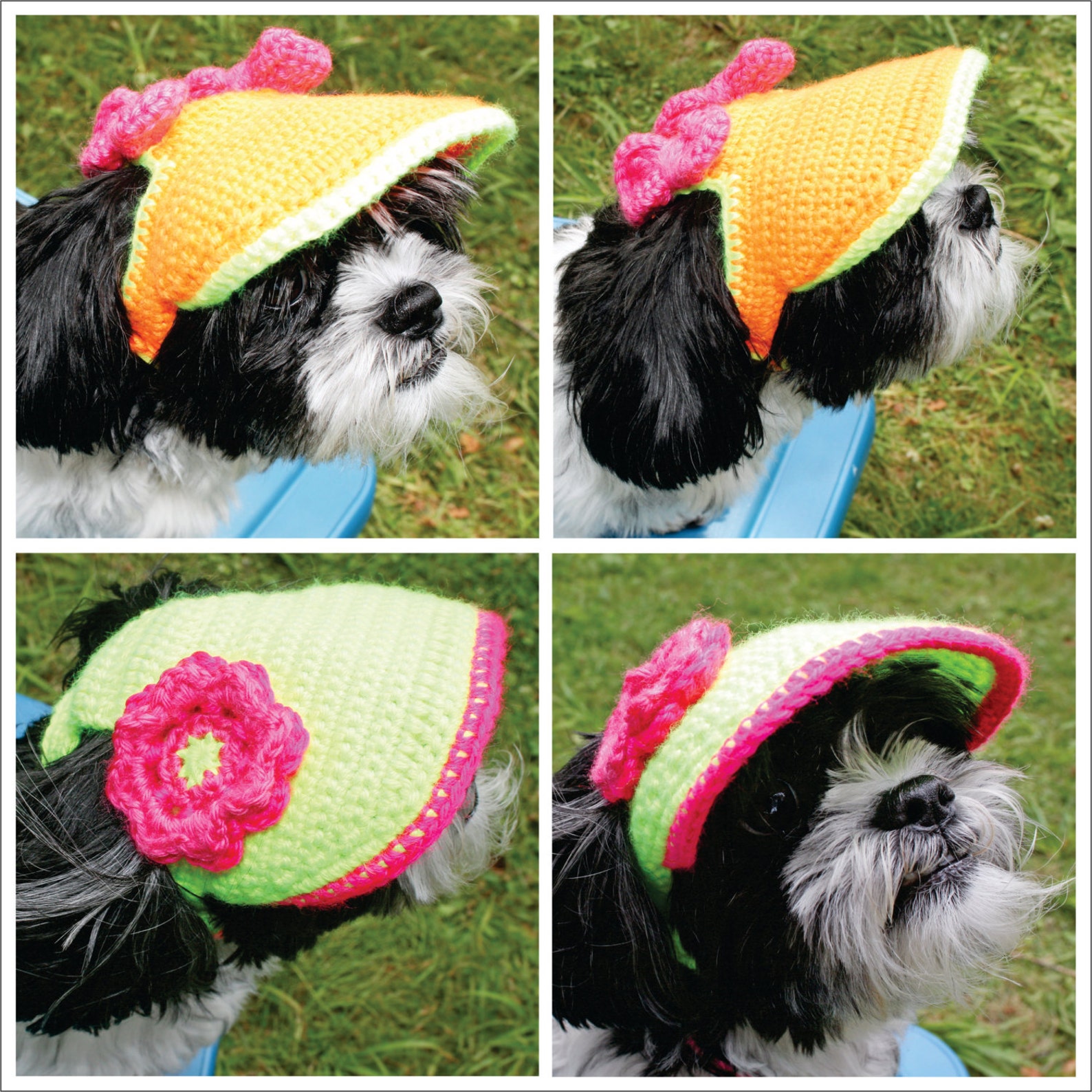 PATTERN for a Crocheted Small Dogs Visor/Hat PDF File. Etsy