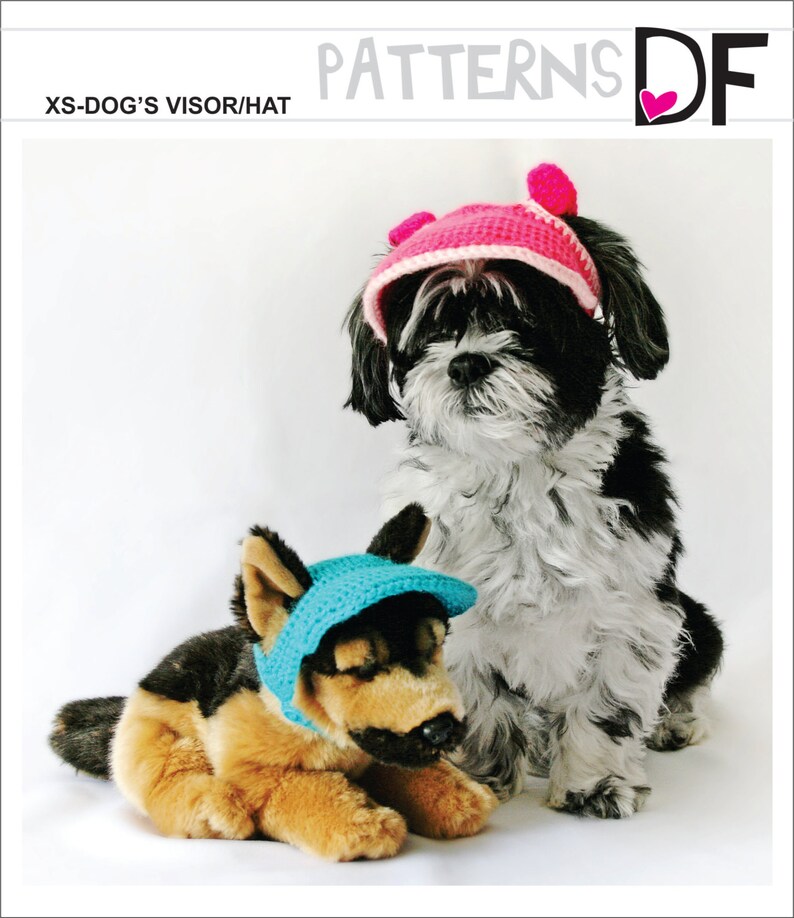 PATTERN for a Crocheted XSMALL Dogs Visor/hat PDF File. Etsy