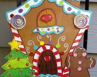 Gingerbread House Sign Gingerbread Door Sign Gingerbread Etsy