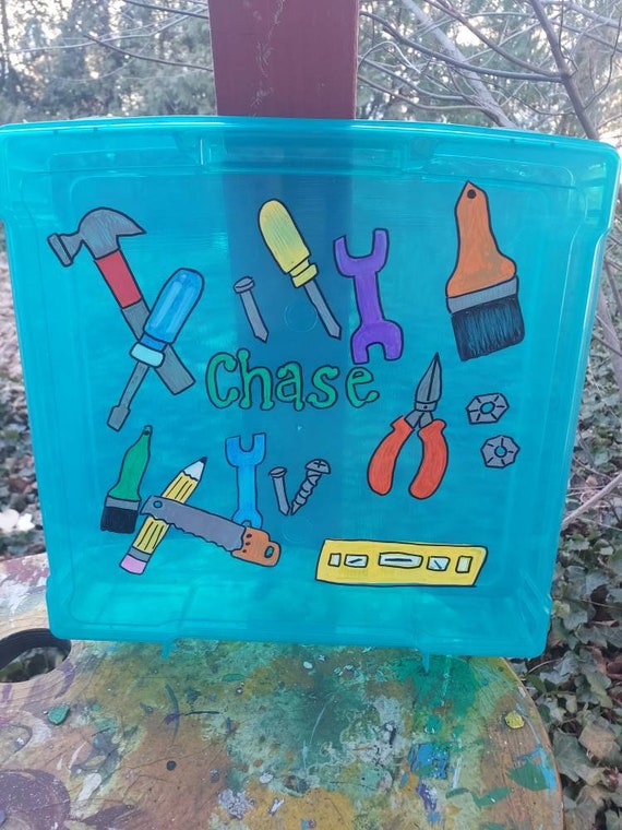 Art Supply Case, Craft Art Activity Case, Small Toy Box, Art