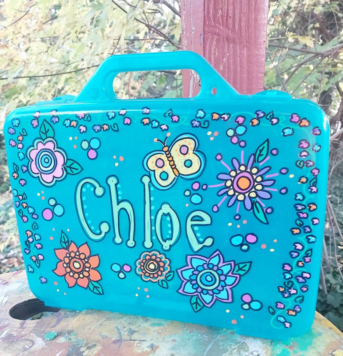 Art Supply Case Craft Art Activity Case Small Toy Box Art Etsy