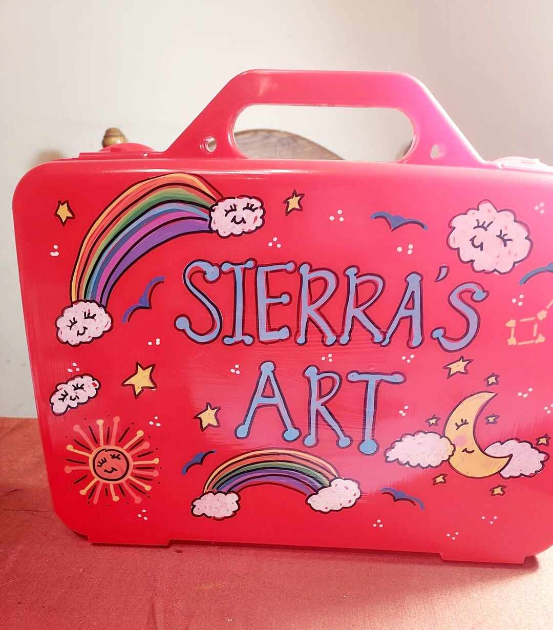 Art Supply Case, Craft Art Activity Case, Small Toy Box, Art Supply Box