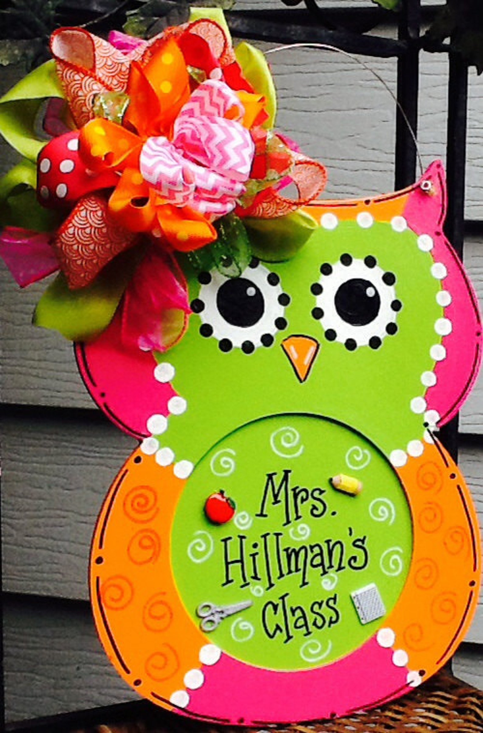 Owl Sign Owl Door Sign Owl Teacher Sign Teacher Sign Etsy