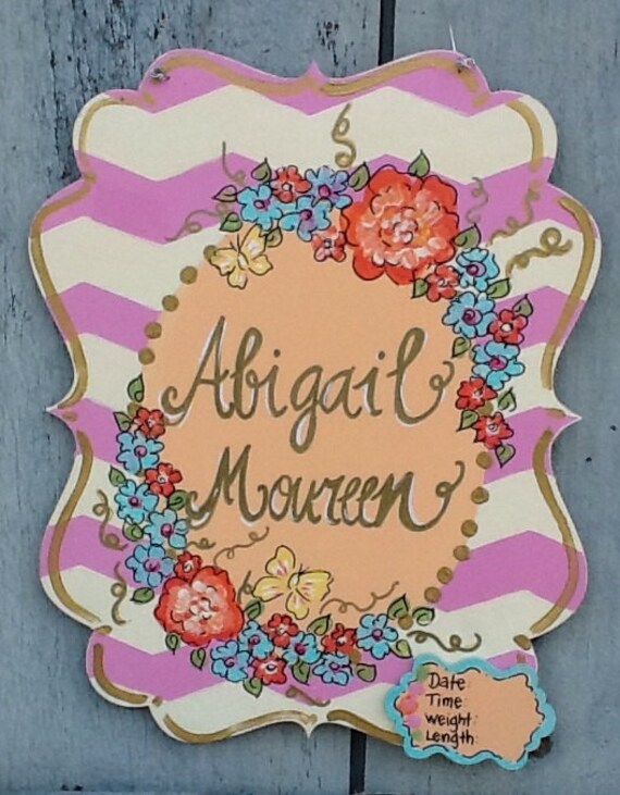Baby Announcement Sign Baby Hospital Door Sign Sign Newborn Etsy