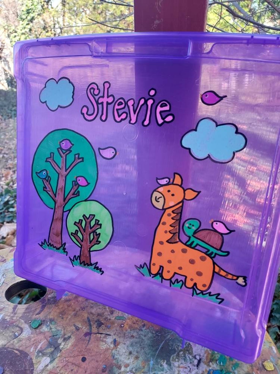 Art Supply Case Craft Art Activity Case Small Toy Box Art Etsy