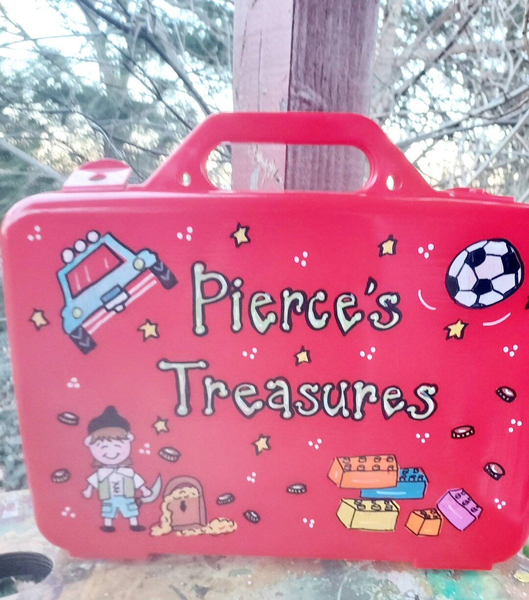 Art Supply Case, Craft Art Activity Case, Small Toy Box, Art Supply Box