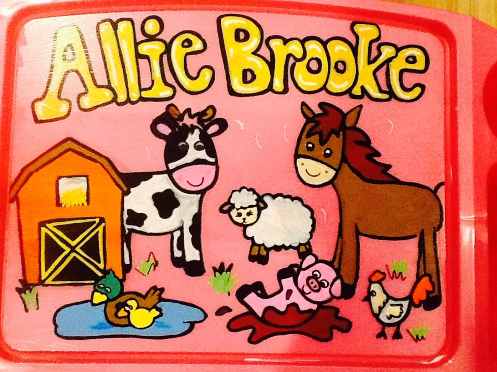 Farm Activity Tray, Girls Lap Tray, Girls TV Tray, Horse Lap Tray, Farm Lap Tray, Farm Tv Tray