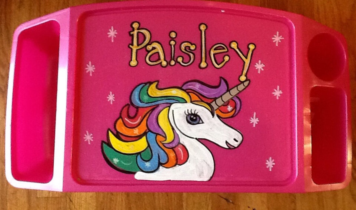 Unicorn Lap Tray Unicorn Activity Tray Unicorn Tray Unicorn Etsy