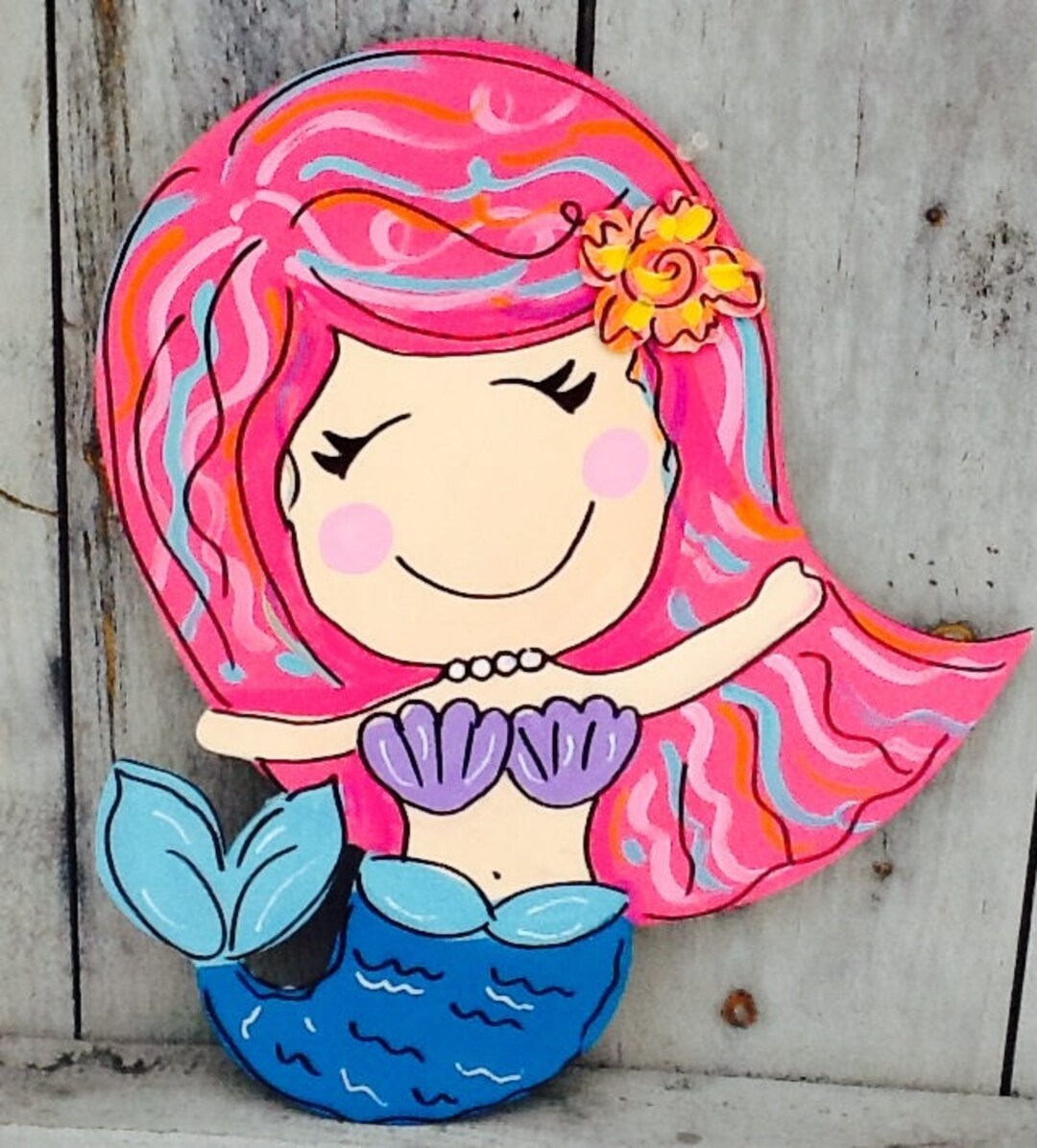Mermaid Sign, Mermaid Door Sign, Under the Sea Sign, Under the Sea Door