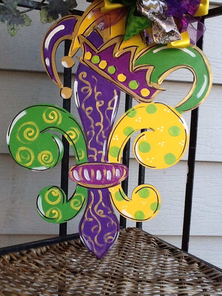 mardi gras door signs