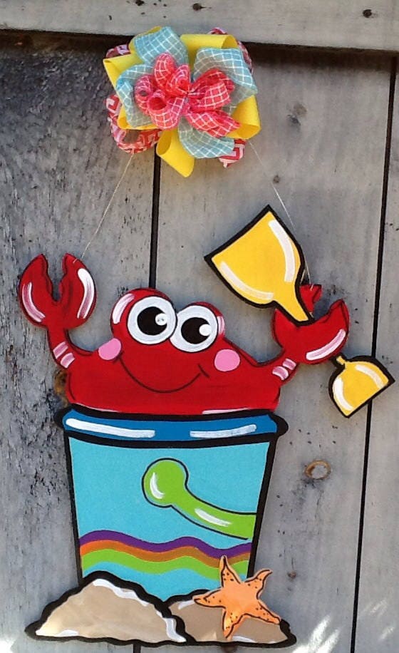 Crab door sign crab fest sign crab fest door sign Crab and | Etsy