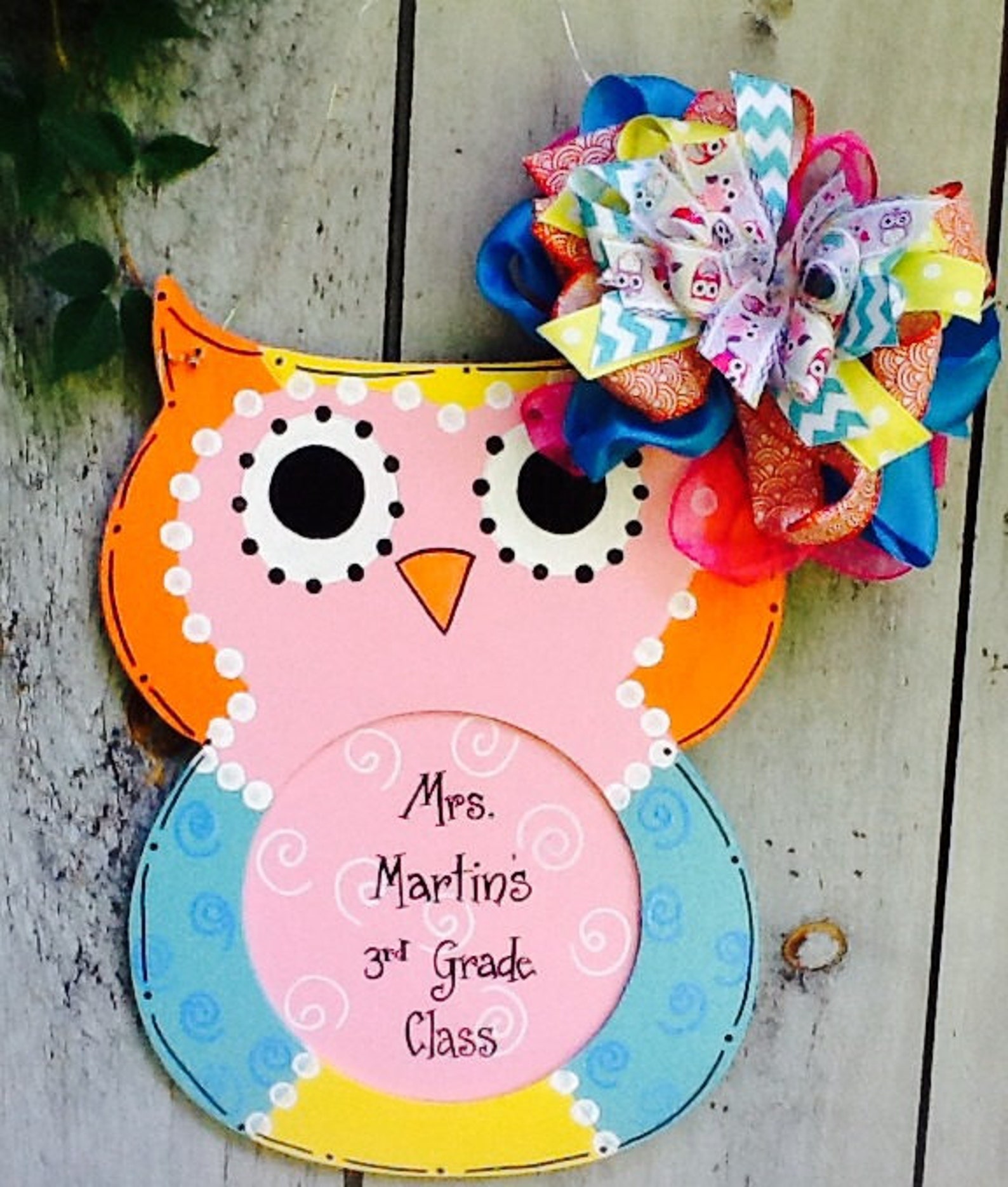 Owl Sign Owl Door Sign Owl Teacher Sign Teacher Sign Etsy