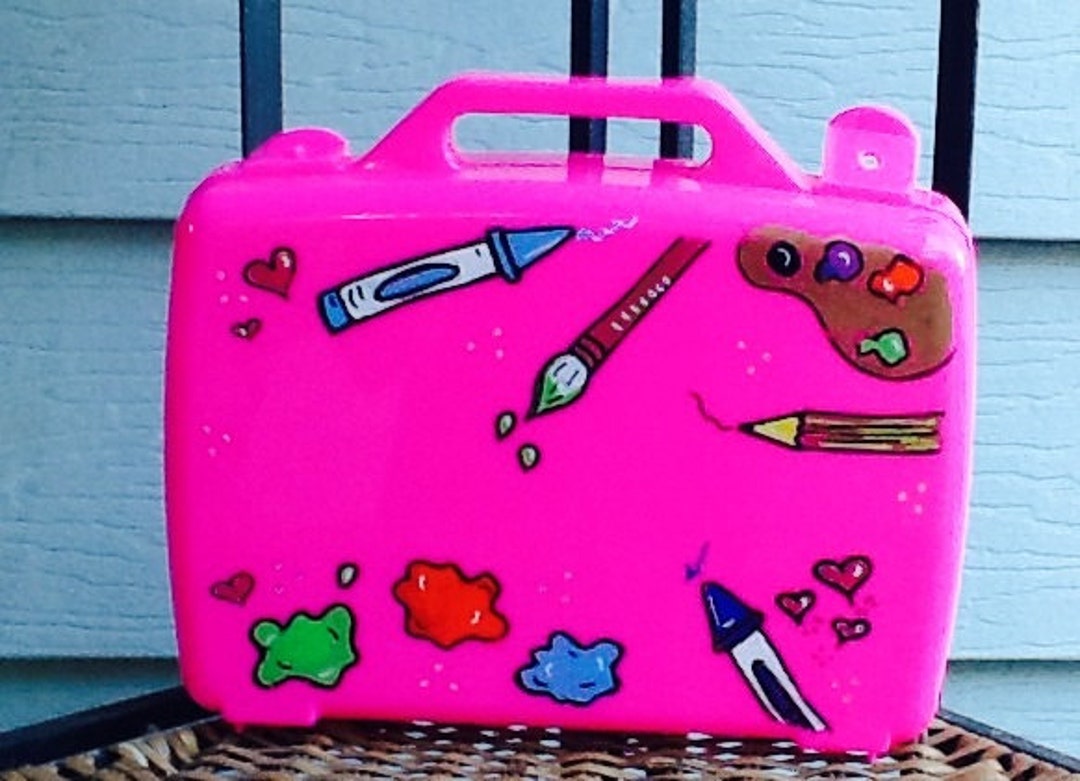 Art Activity Case, Art Case, School Supply Box, Small Toy Box, Art