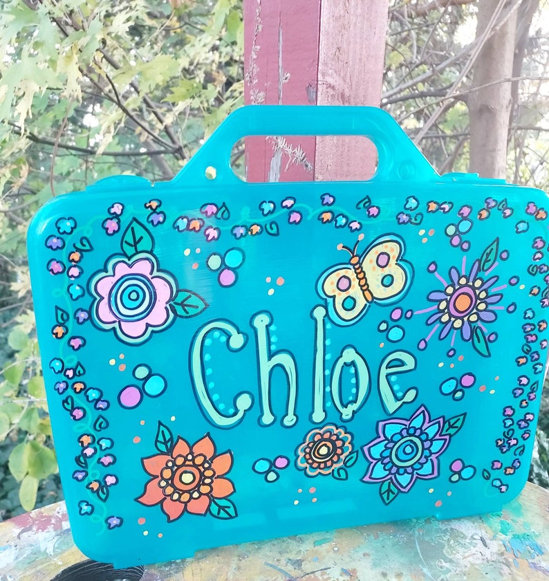 Art Supply Case Craft Art Activity Case Small Toy Box Art Etsy