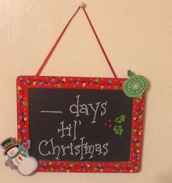 Holiday countdown christmas countdown sign days till | Etsy