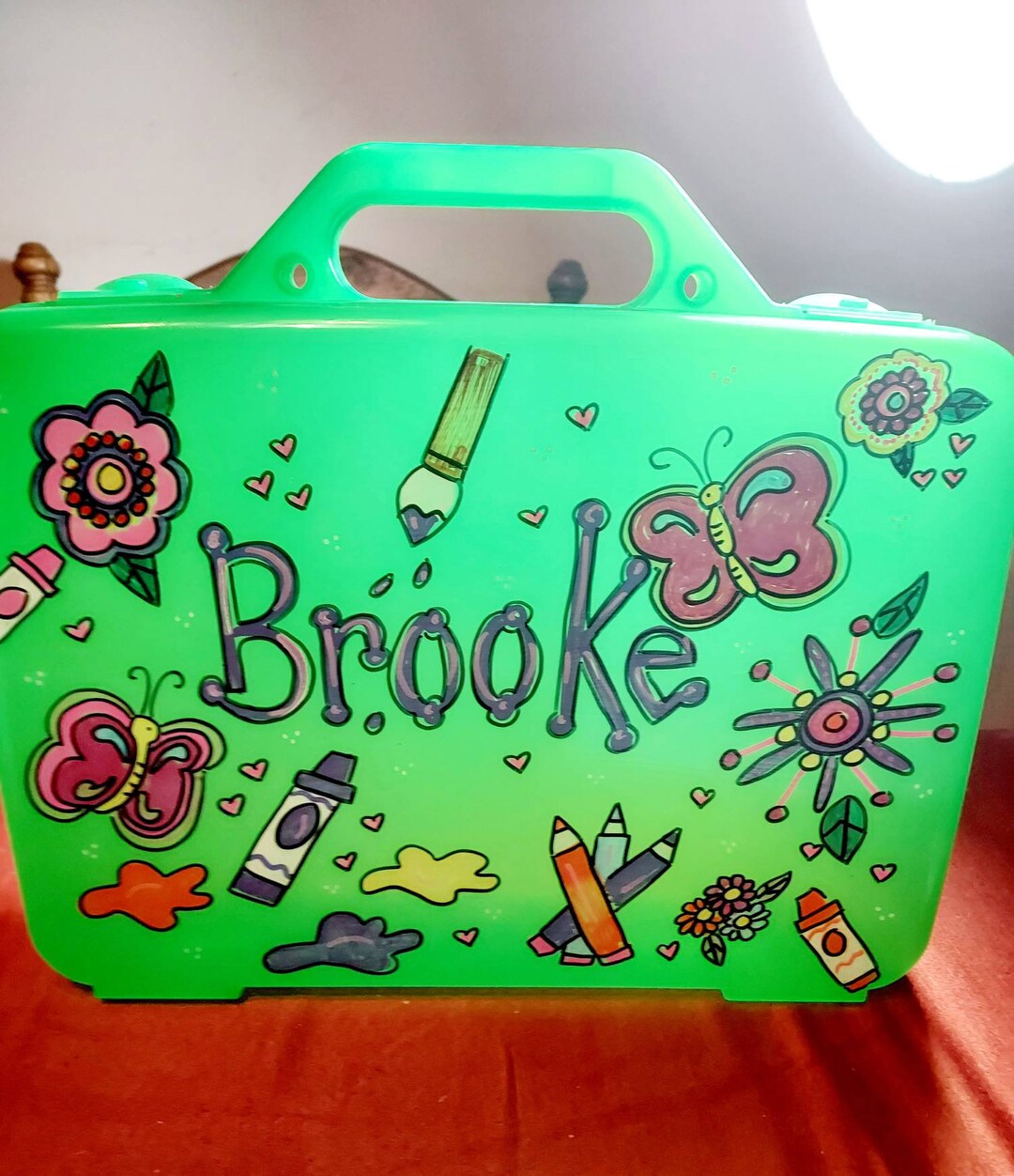 Art Supply Case, Craft Art Activity Case, Small Toy Box, Art Supply Box