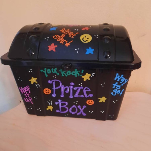 Reward box, treasure chest, school reward box, potty training reward box, teacher reward box, kids toy box, potty reward chest