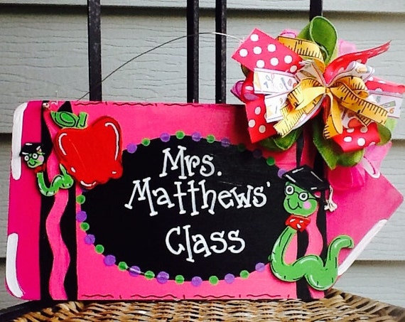Teacher Door Sign Teacher Sign School Sign School Door Etsy