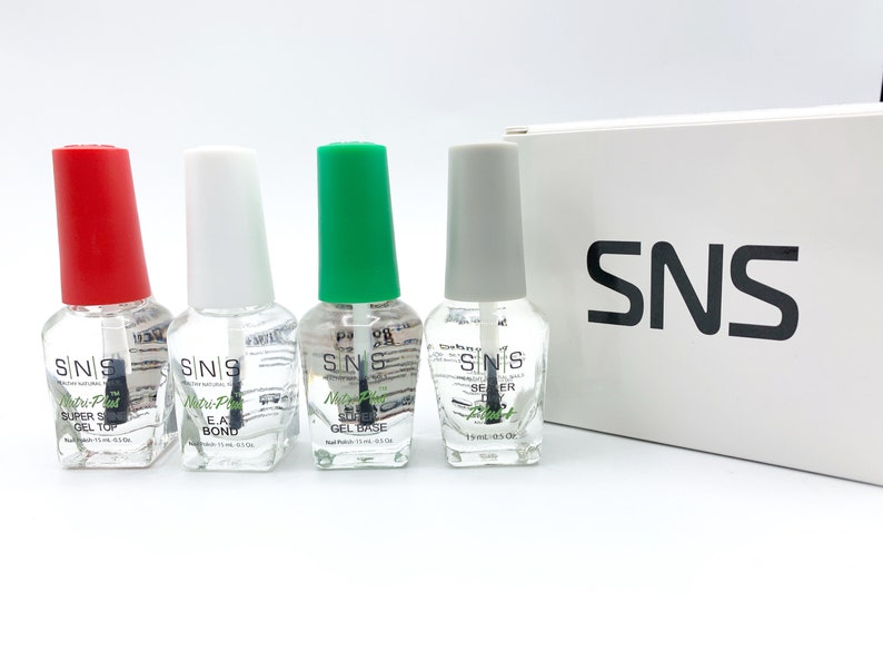 SNS Gel Base Gel Top EA Bond Sealer Dry Coat Liquid for Nail Dip Powder
