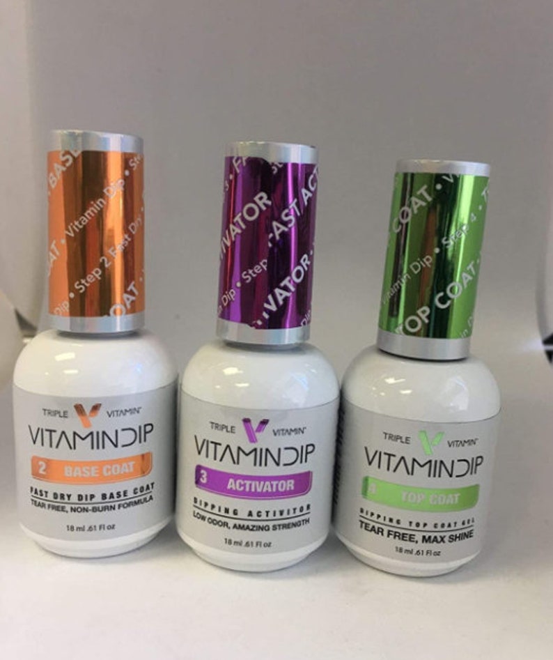Triple Vitamin Dip Liquid For Nail Dip Powder Bottles Bond Etsy