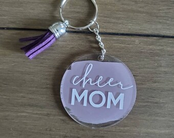 Cheer Mom Acryllic Keychain