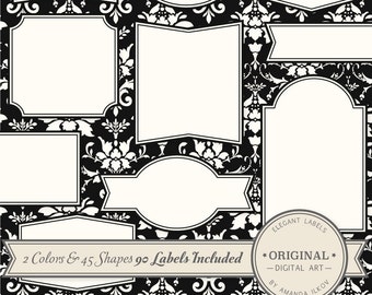 professional elegant labels vintage blue labels blue tags etsy