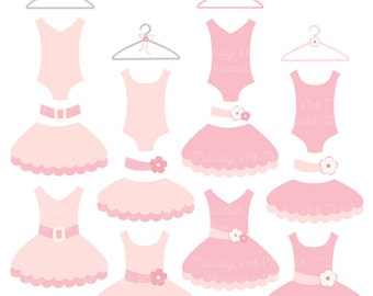Premium Soft Pink Tutu Clip Art Pink Dress Clip Art for Digital Scrapbooks Crafts Invitations Tutus Dresses Baby Pink Ballet Clipart Etsy
