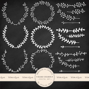 Premium Laurels, Wreaths, Arrow Vectors, Branch Clip Art, Arrows Clip Art, Wreaths Clip Art, Laurel Clip Art, Chalkboard Clip Art