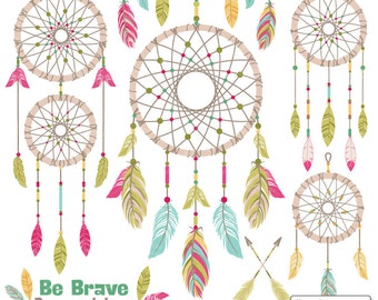 Bohemian Dreamcatcher Clipart & Dreamcatcher Vectors - Dreamcatcher Clip Art, Dreamcatchers Clipart, Vector Dreamcatchers, Dream Catcher