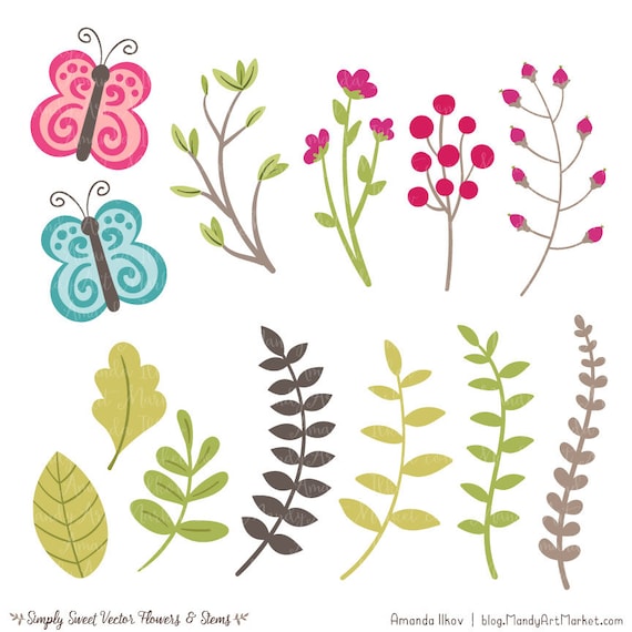 Thank You So Much Spring Flower Stems Card - Currently Chic Boutique