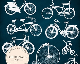 Vintage Bicycle Silhouette Clip Art - 16 images included! Bicycle Clipart, Bicycle Bike Clip Art, Bicycles Clipart, Bicycle Vectors,