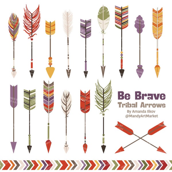 Professional Tribal Arrows Clipart & Vectors in Autumn - Arrows Clip Art, Tribal Arrow Clipart, Arrow Vectors, Arrow Graphics