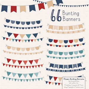 Professional Bunting Banner Clipart & Vectors in Americana - Bunting Clipart,  Bunting Banner Vectors, Bunting Banner Clip Art, Banners