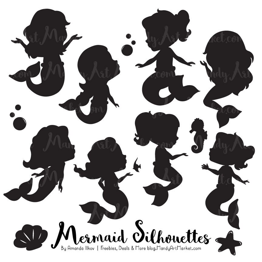 Free Free 346 Svg Baby Mermaid Silhouette SVG PNG EPS DXF File